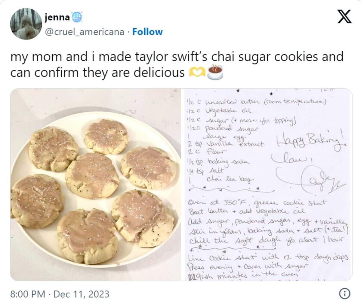 Swifties celebrate Taylor Swift’s birthday by making her cookies each December.