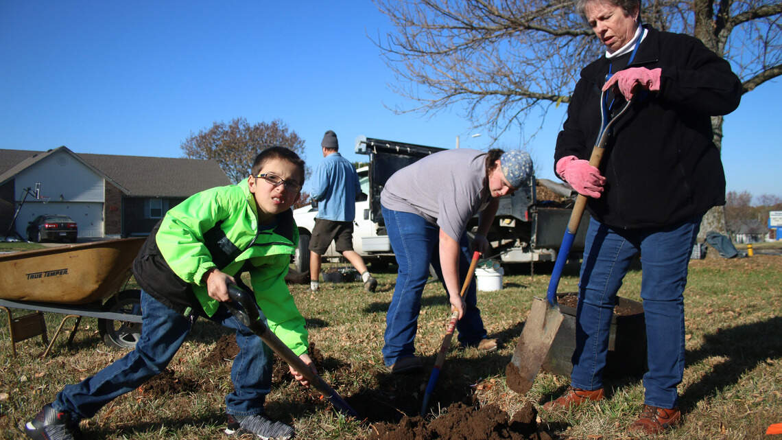 For life-skills students in Harrisonville, nurturing trees a fruitful lesson