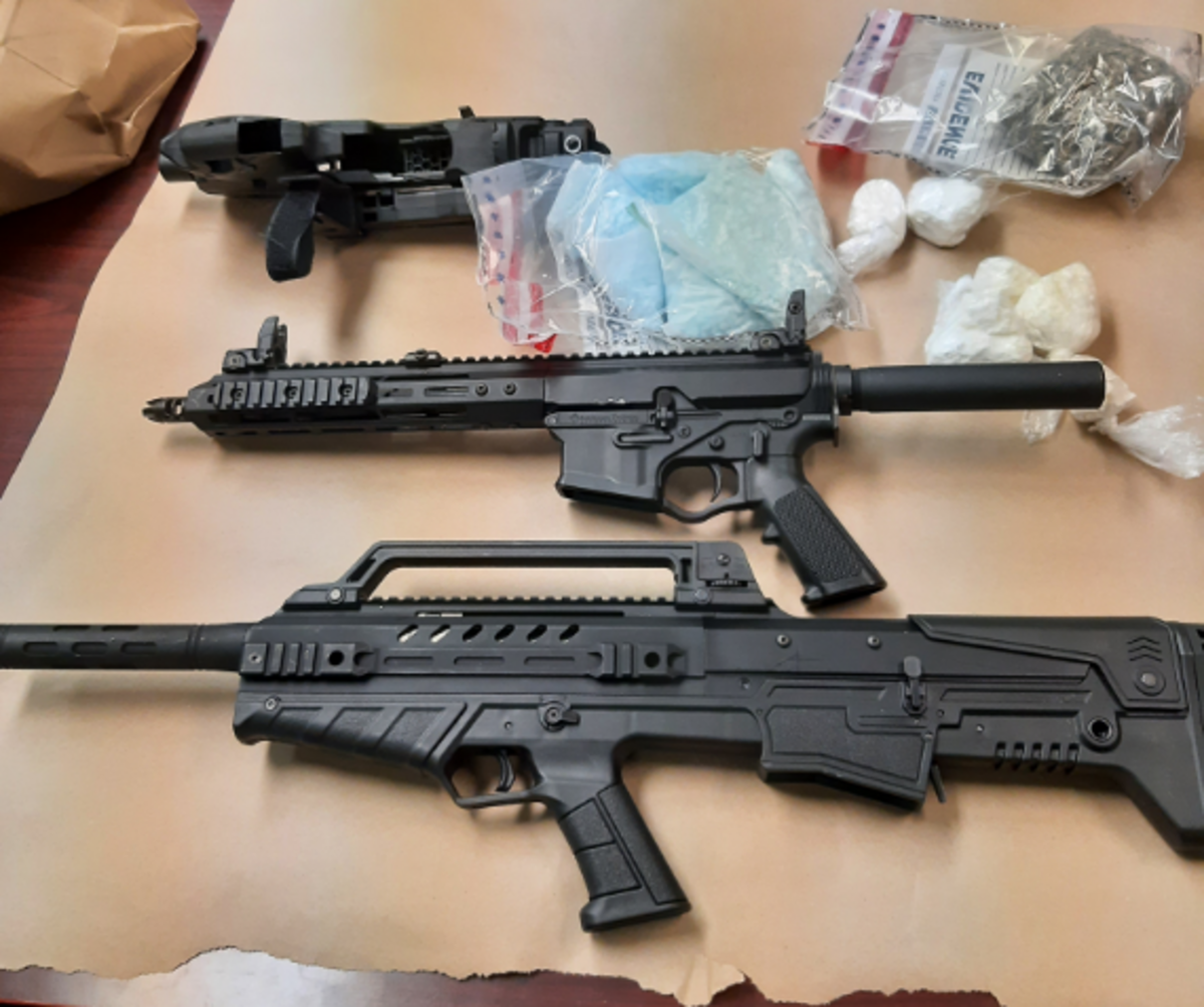 In addition to nearly 15,000 counterfeit pills containing fentanyl, the Kansas City, Kansas Police Department found 10 firearms, cocaine and marijuana in a Kansas City, Kansas home on June 1 to 2.