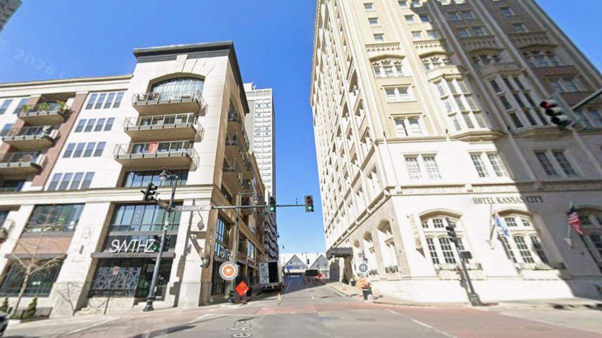 A downtown Kansas City building in the 100 block of West 13th Street was evacuated Tuesday afternoon for a hazardous material response, the Kansas City Fire Department said. This Google Maps screenshot shows the area in March.