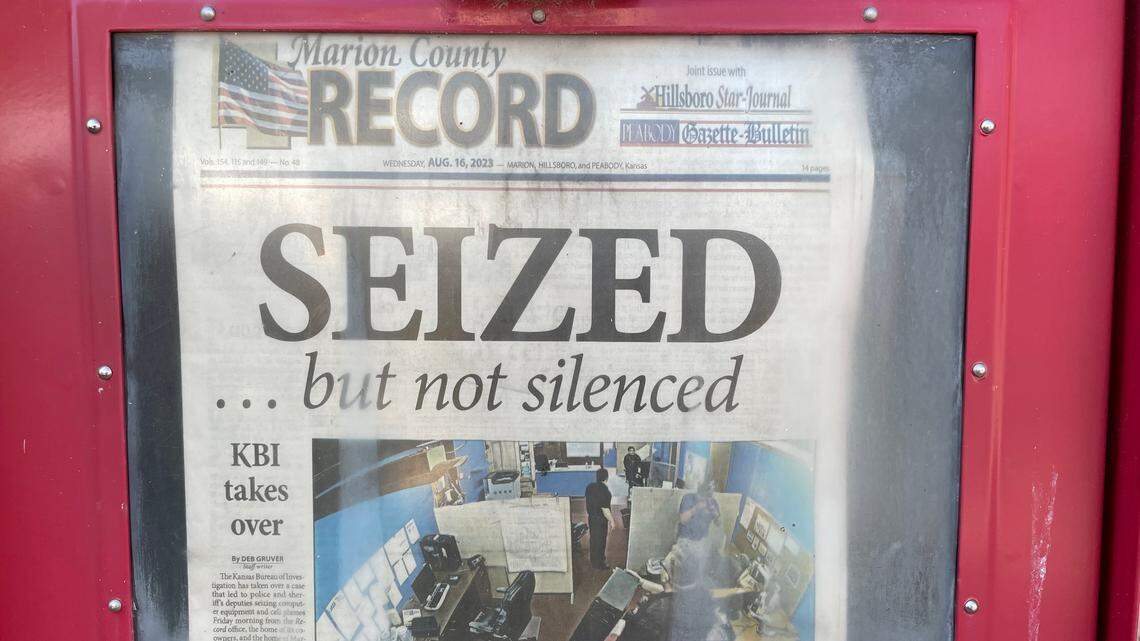 ‘SEIZED ... but not silenced’: Kansas newspaper publishes following decried police raid