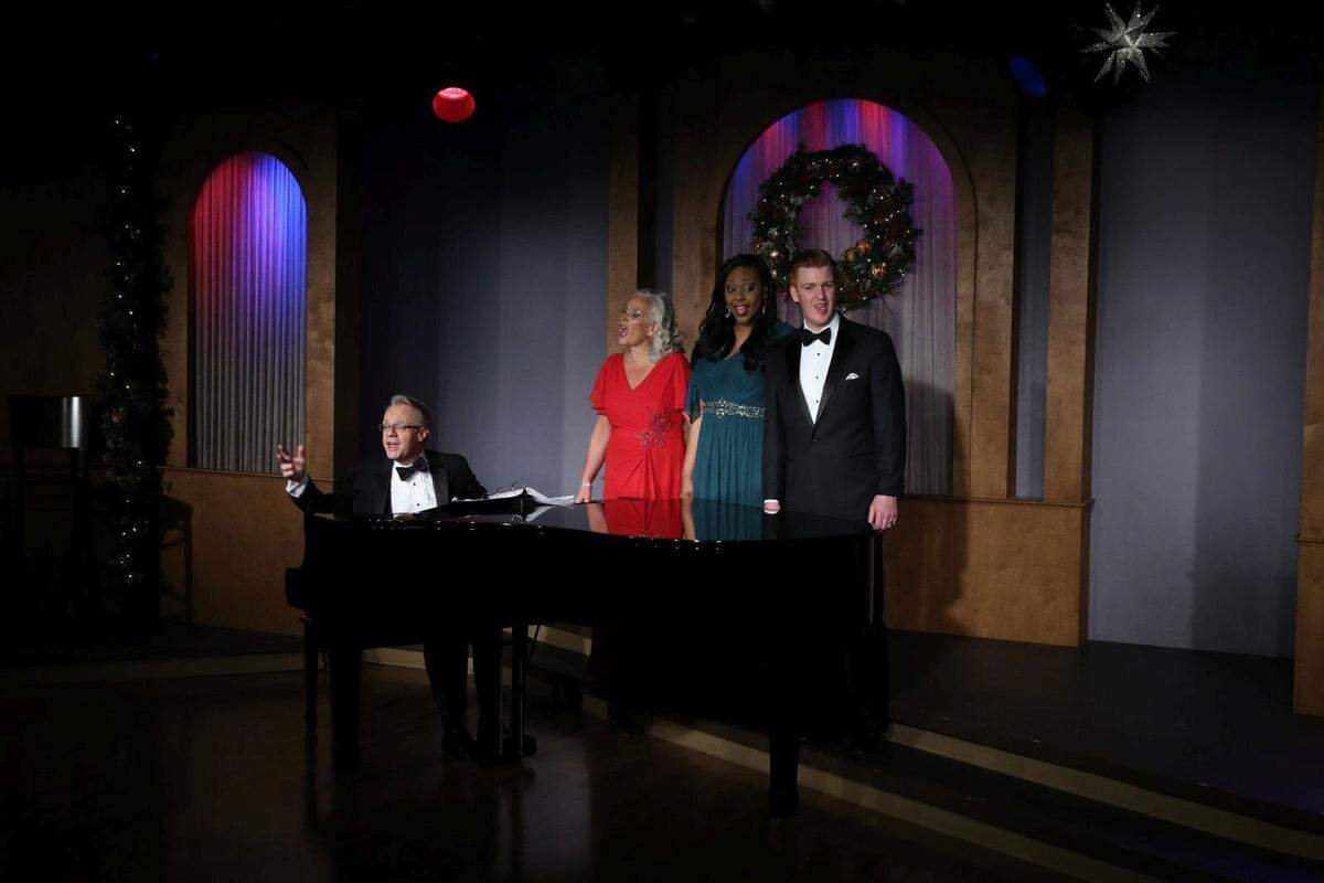 “Christmas in Song” will return to Quality Hill Playhouse from Nov. 26 through Dec. 24. In 2016, it starred J. Kent Barnhart at the piano, with, from left, Lindsey McKee, LeShea Wright and Vigthor Zophoniasson.