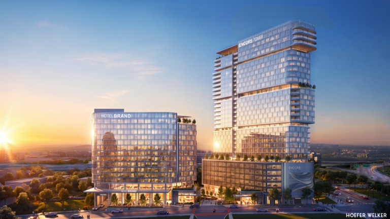 In Crossroads, 29-story high-rise with 386 apartments and 282-room hotel are planned