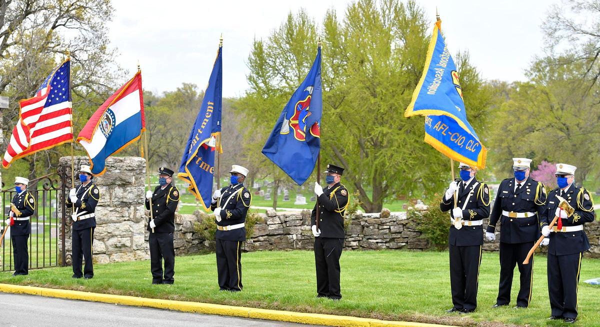 Funeral services for Billy Birmingham entered the Forest Hills Cemetery Wednesday morning. Birmingham, who was a Kansas City, Missouri, Fire Department EMT, died April 13th from COVID-19 complications. He had worked for Mast Ambulance Service since 1998. He was the first city employee to die from COVID-19.