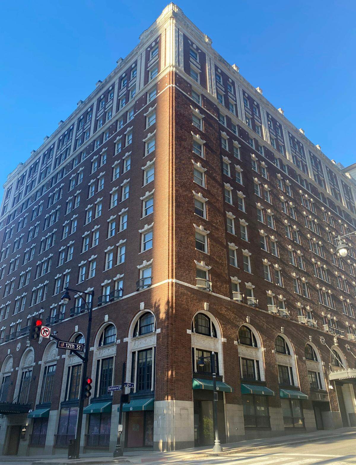 The Hotel Muehlebach, now part of the Kansas City Marriott Downtown.