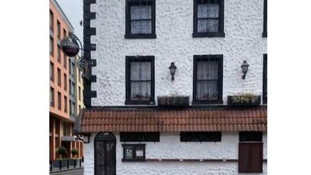 The exterior of the Hacienda Pub.