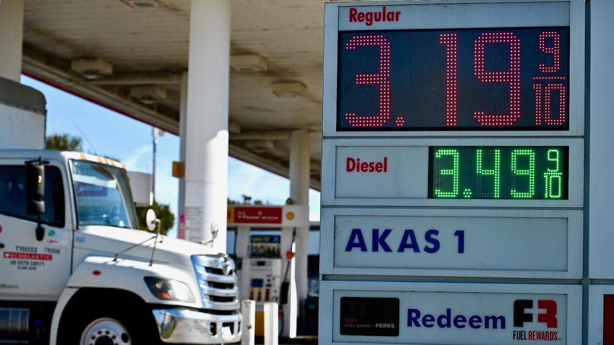 Gas prices in the Kansas City area have shot up above $3 a gallon, according to AAA Missouri Weekend Gas Watch. A sign at the Shell Station on Shawnee Mission Parkway and IKEA Way in Merriam showed gas for $3.19 a gallon on Thursday.
