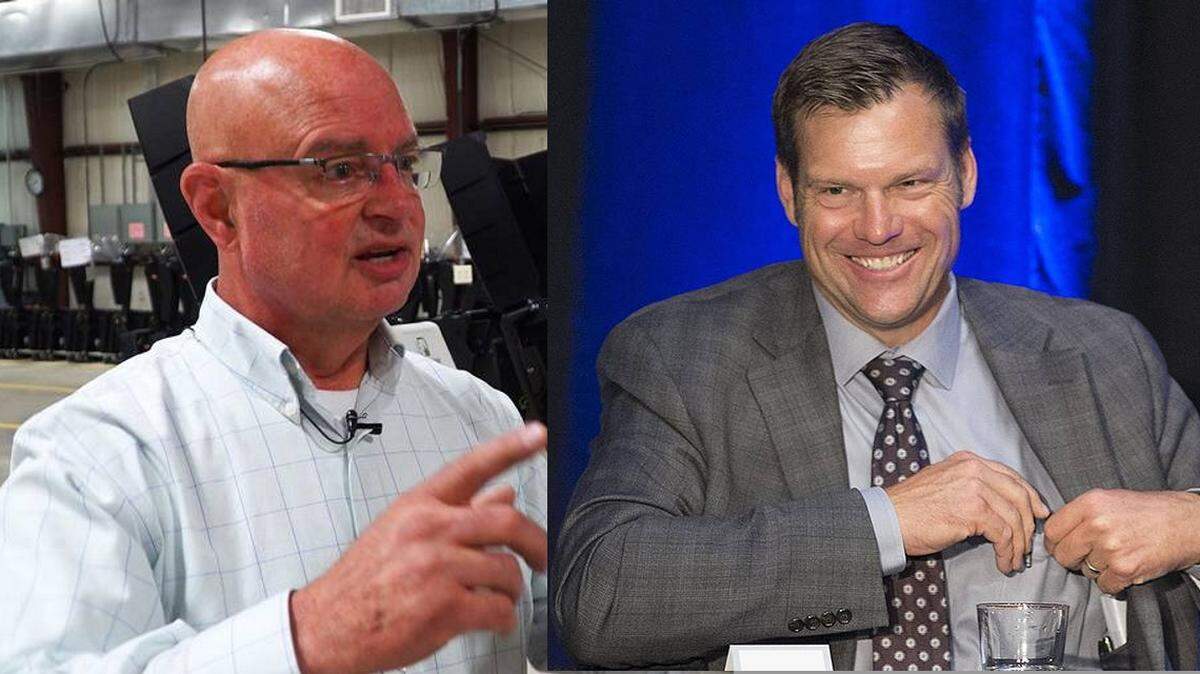 Johnson County Election Commissioner Ronnie Metsker and Kansas Secretary of State Kris Kobach