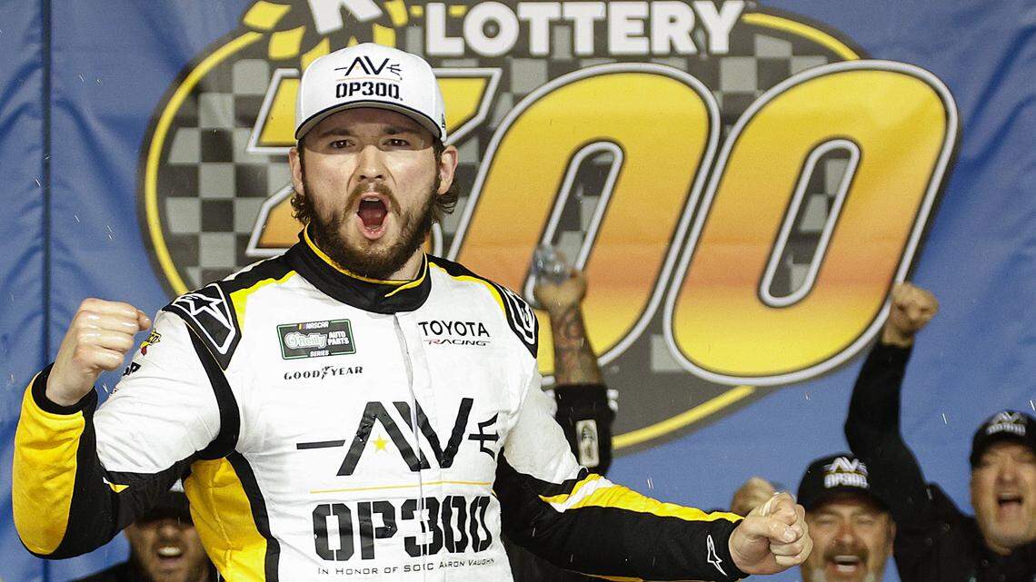 Taylor Gray motors to victory at Kansas Speedway, winning Kansas Lottery 300