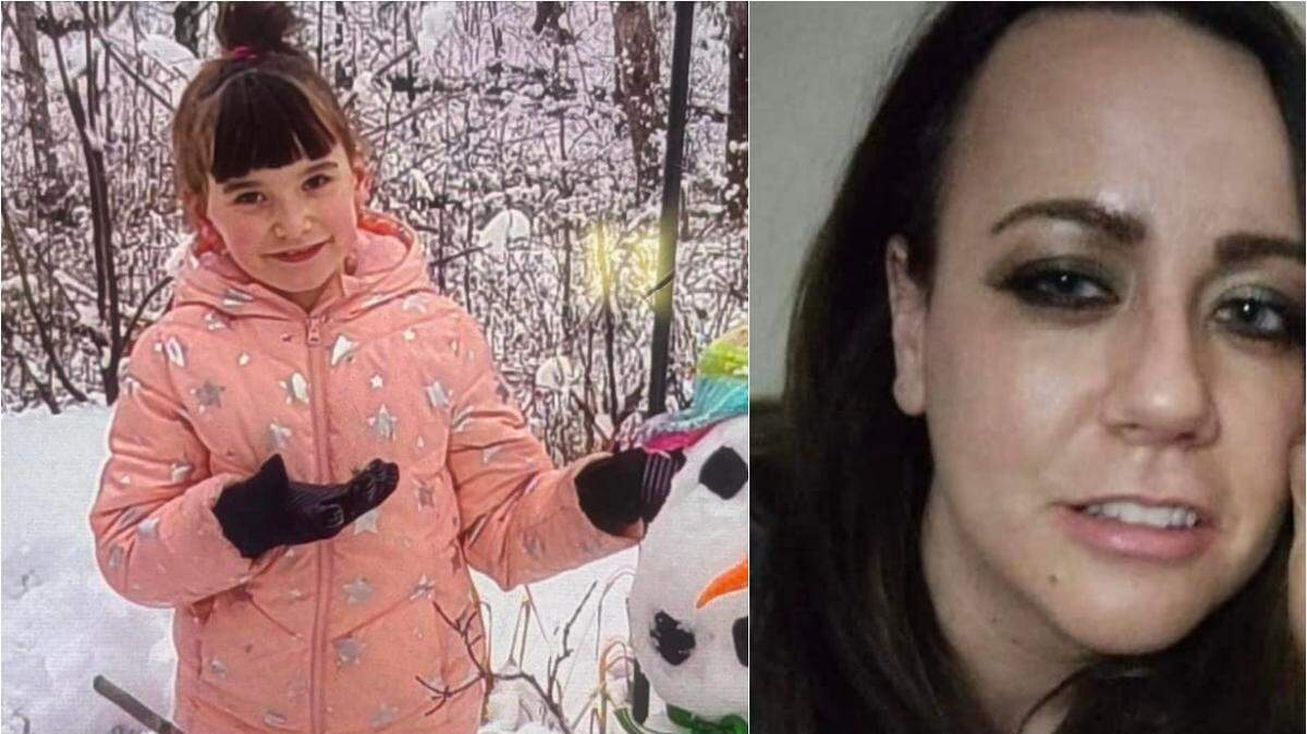 Piper Johnson, 7, and her non-custodial mother, Valarie Baker. Police say Baker forcefully took her daughter from the St. Charles City-County Library Boone’s Trail branch during a supervised visit.