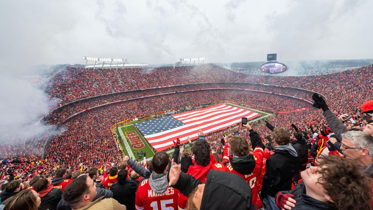 Even Taylor Swift spoils “The Star Spangled Banner” at Arrowhead Stadium. Toriano Porter might just take a knee in protest.
