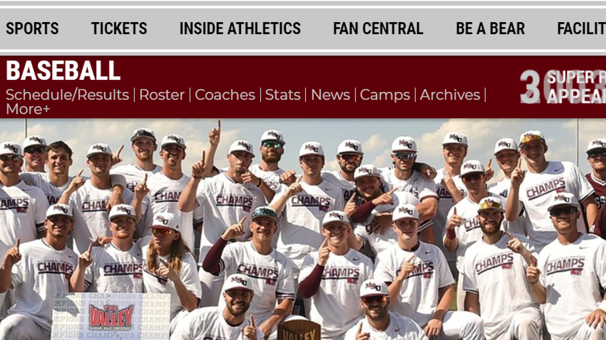 Missouri State opens NCAA Division I baseball tournament on Friday against Tennessee Tech.