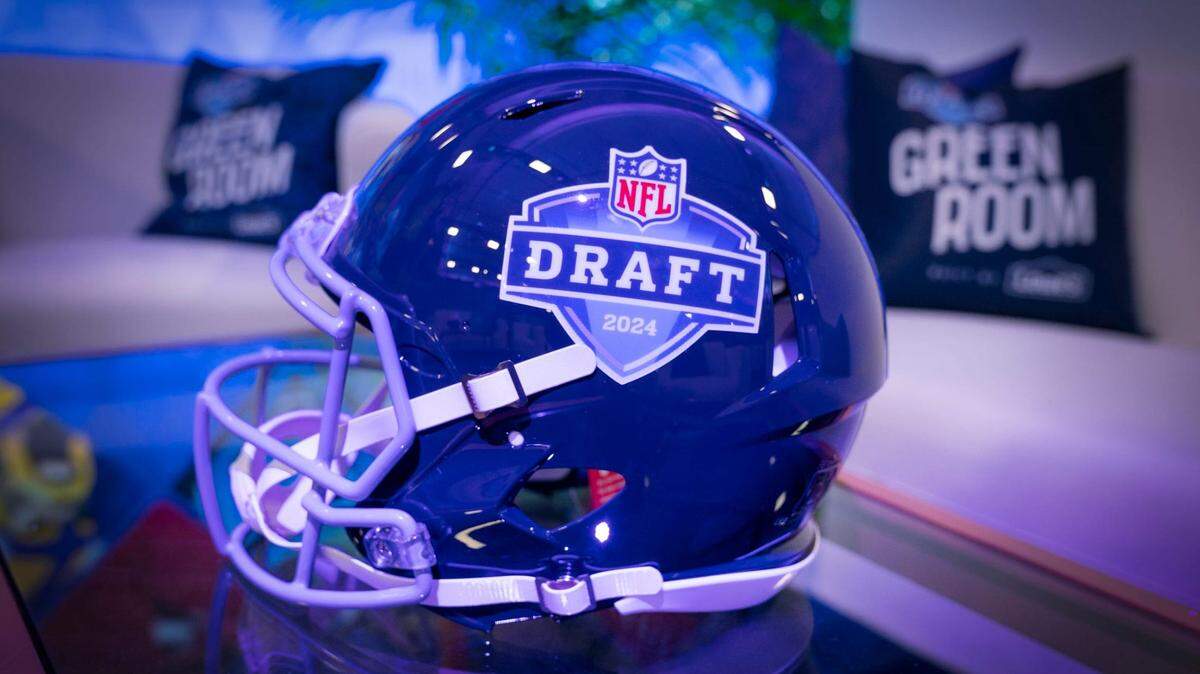 A behind-the-scenes look at the NFL Draft’s green room outside the main theater area photographed on Tuesday, April 23, 2024. The NFL Draft will be held in Detroit later this week.