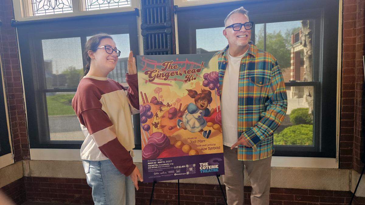 KCAI’s MICRO student advertising agency MICRO design promotional posters and marketing brochures for shows produced by the Coterie Theate.