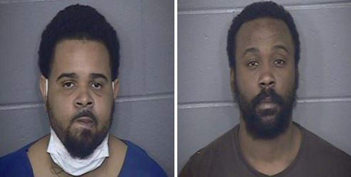 Ravon Freeman, left, and Terrence Harden are two of four men charged in the killings of three Tulsa men in July 2017.
