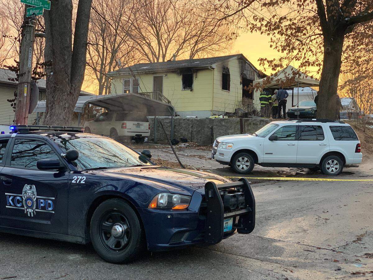 Two people died in a house fire Monday morning in the 6000 block of NE Seattle Avenue in Kansas City, North.