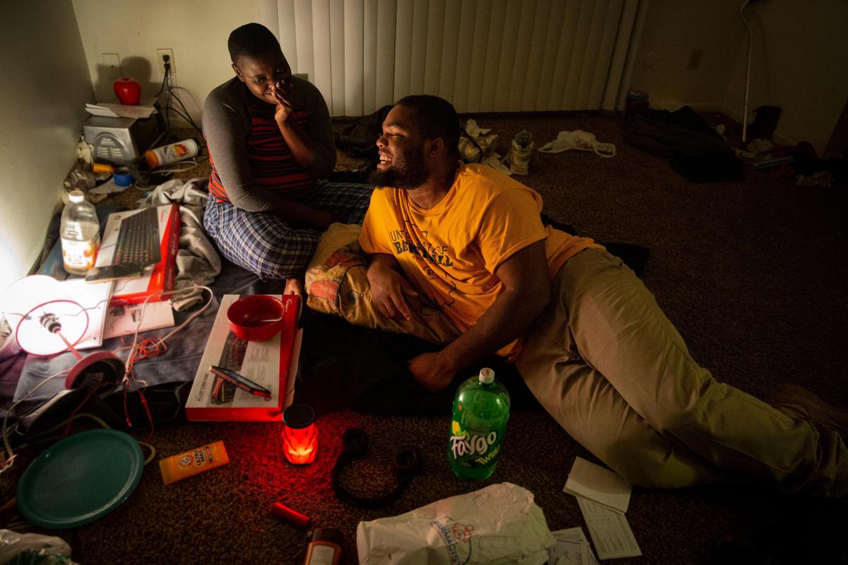 Shavannaha Bryers watched a movie with her friend, Deondre Allen.