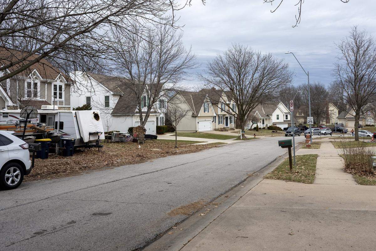 The NE 78th Street block is pictured on Tuesday, Jan. 13, 2026, in Kansas City.