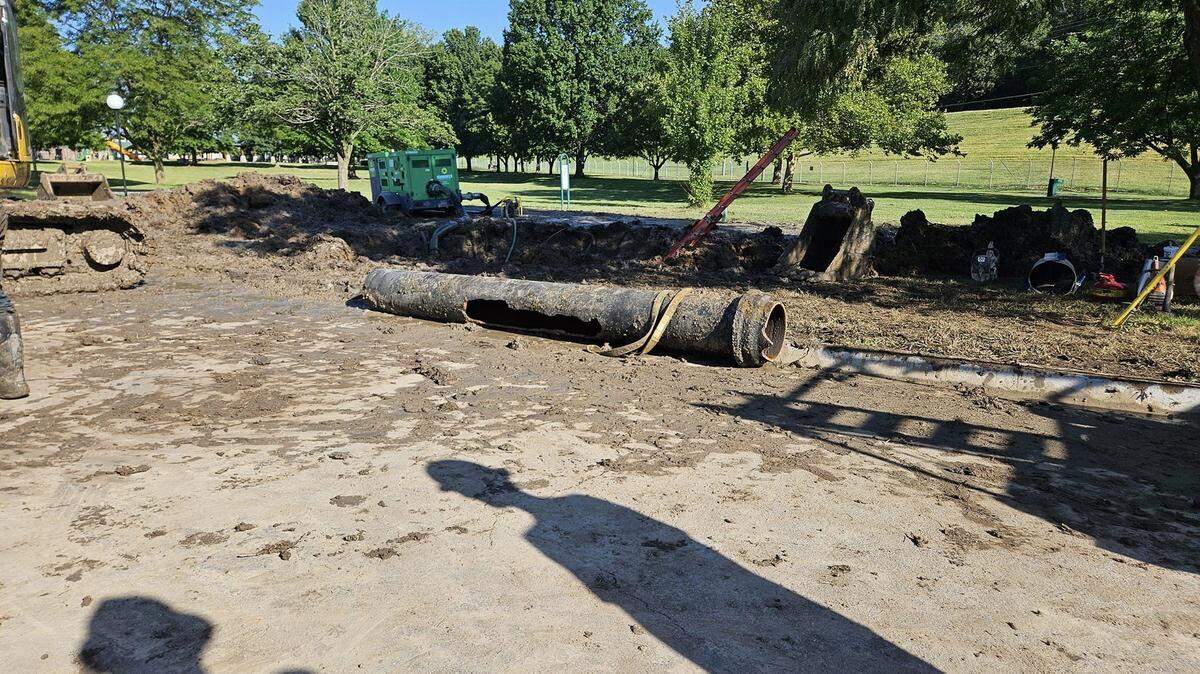 Utility crews have repaired a water main break in North Kansas City, but a boil-water advisory remains in effect through Monday.