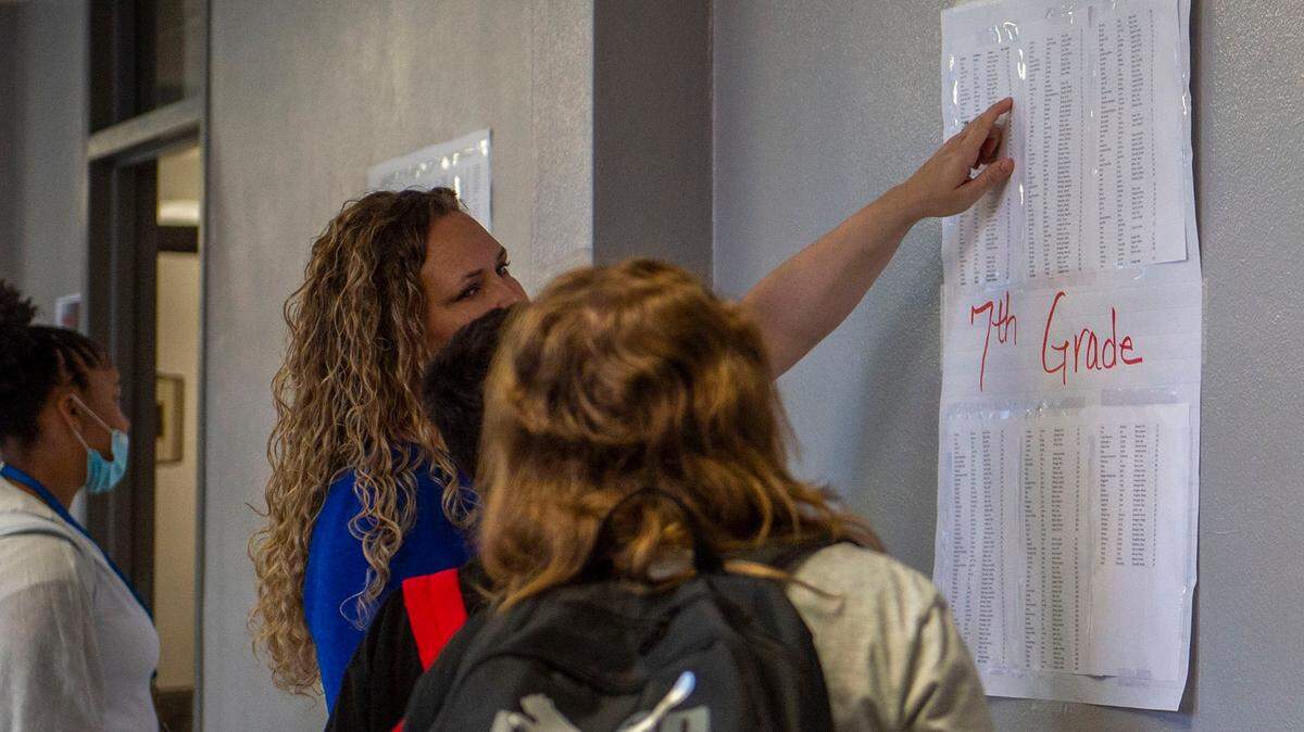 Students returned to Nowlin Middle School in Independence for the first day of school in 2022, amid a metro-wide teacher shortage. The following year, the Independence School District adopted a four-day week.