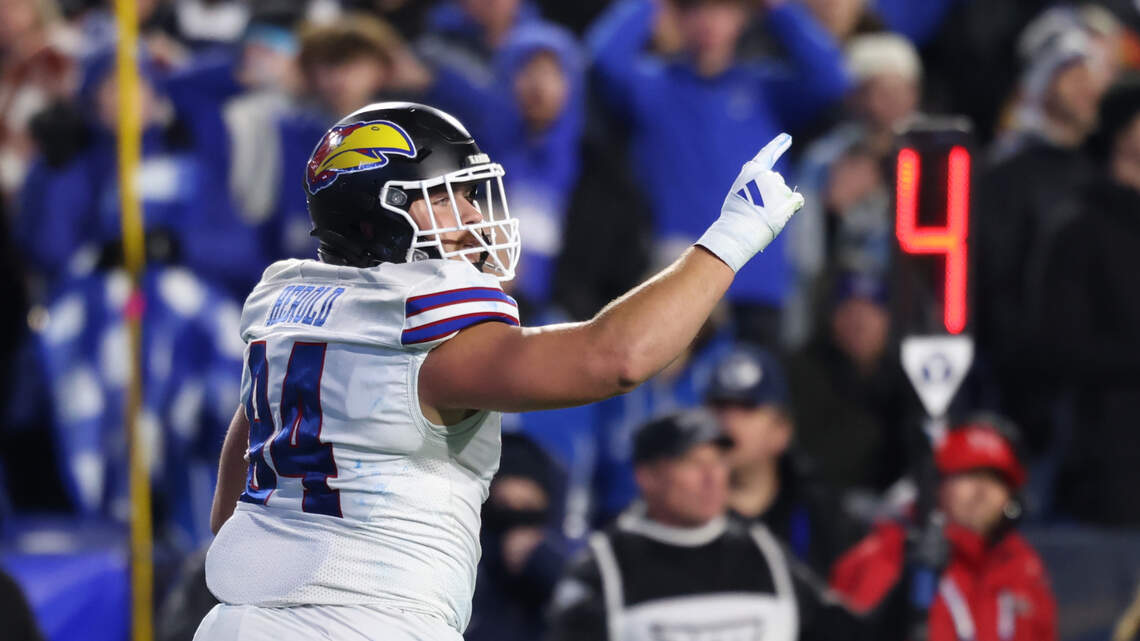 He blocked 2 kicks vs. Baylor. Then he saved KU football by blocking a third