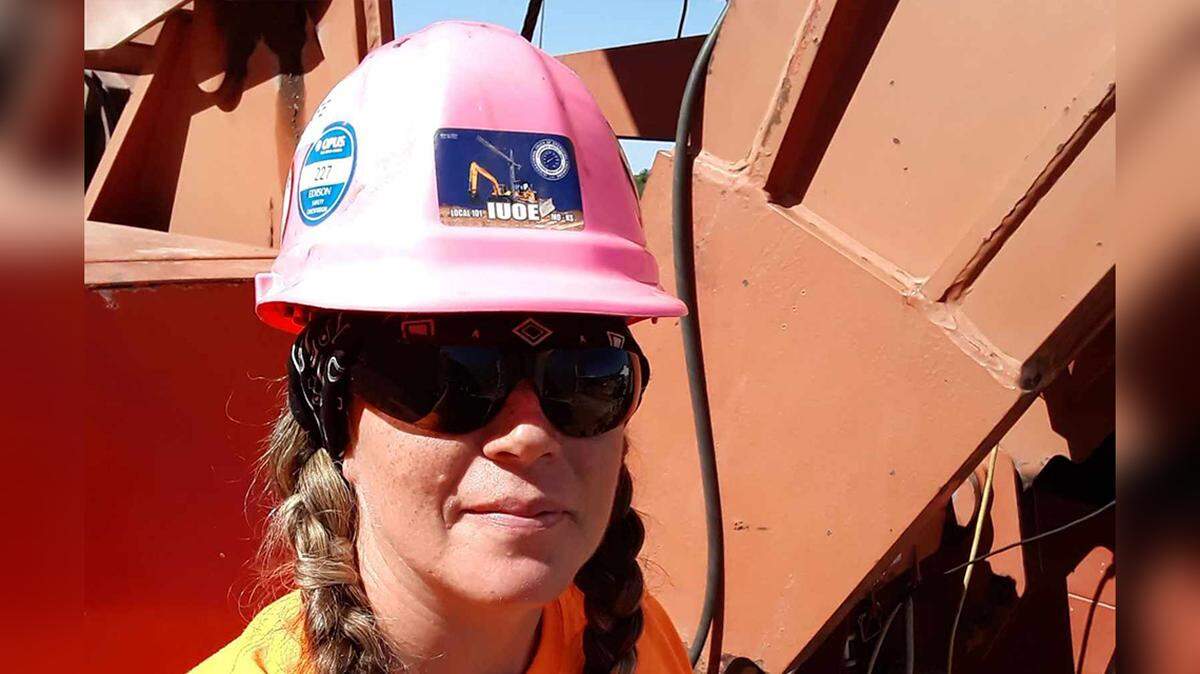 Tina Shonk Little, a member of the International Union of Operating Engineers, is able to earn while she learns a trade.