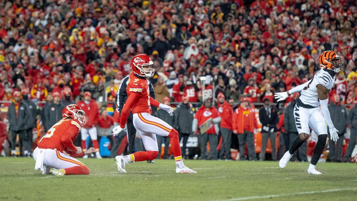 After a tough regular season, Chiefs’ Harrison Butker delivers in the playoffs... again
