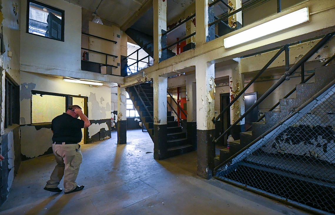 Visitors touring the decommissioned Lansing Correctional Facility will have to walk stairs to see the historic structure. The tour is not handicap accessible.