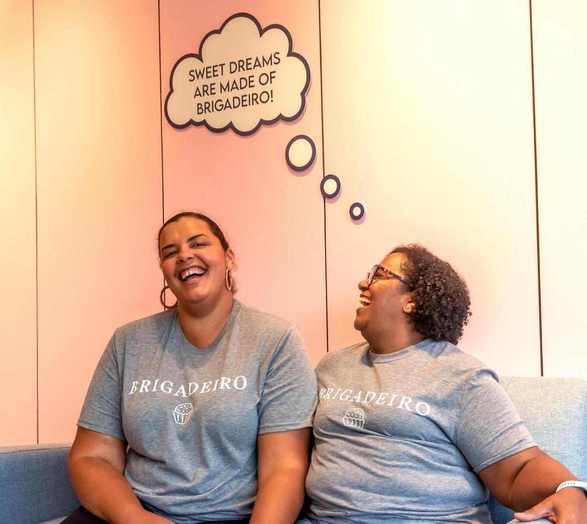 Jessica Harris, left, and her mom, Regina Antunes, began Sweet Kiss Brigadeiro as an online business from their home in 2015, and recently opened a store on the Plaza.