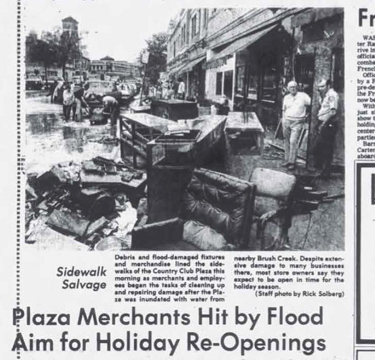 This Star story from Sept. 14, 1977, was one of dozens that focused on flood damage on the Country Club Plaza.