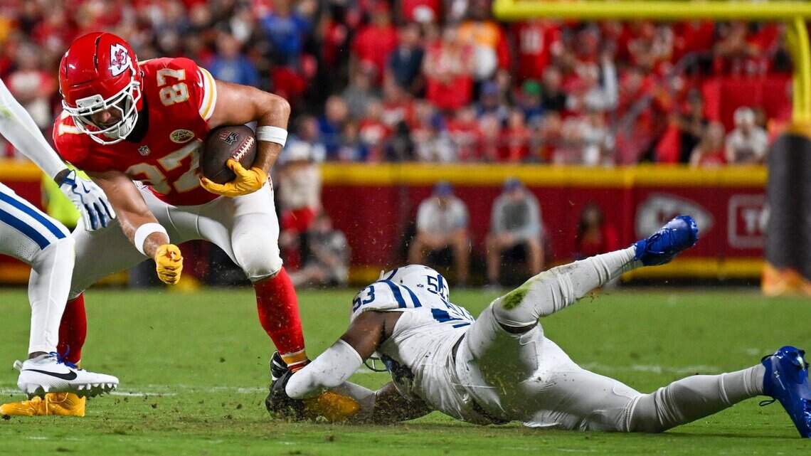 Chiefs’ Travis Kelce set an NFL record in Sunday’s game against the Colts