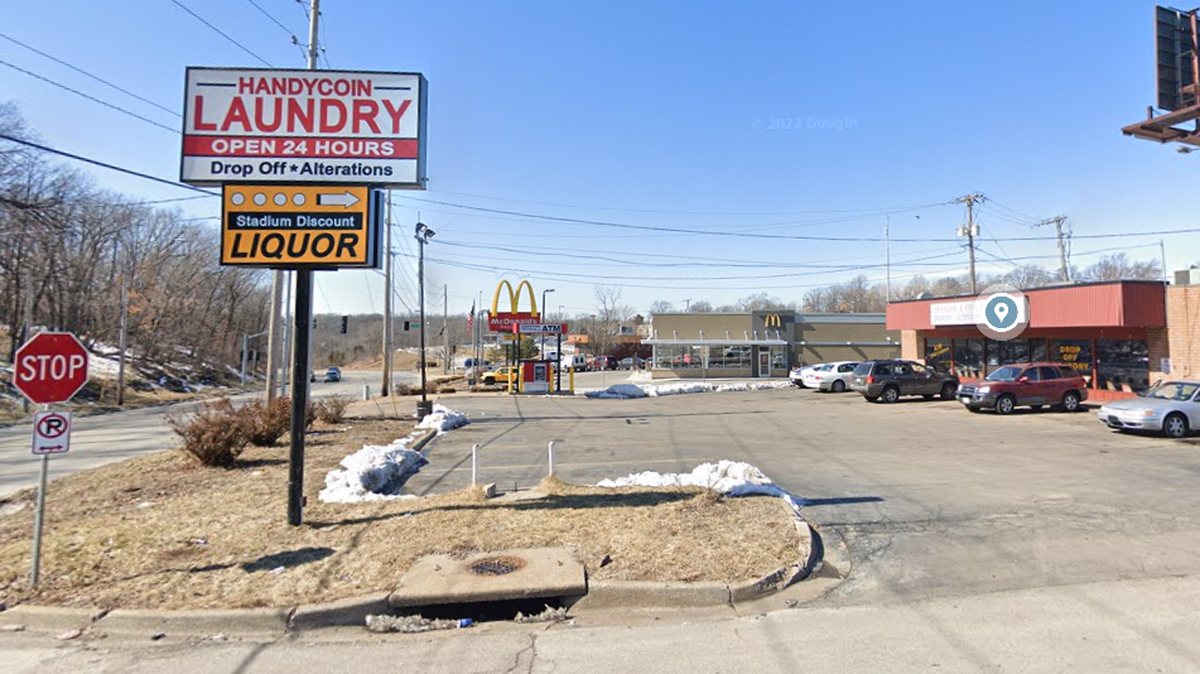 A man died after he was found shot in the parking lot of Handy Coin Laundry, 7000 Eastwood Trafficway, in Kansas City early Monday. This Google Maps Street View image shows the area in February 2019.