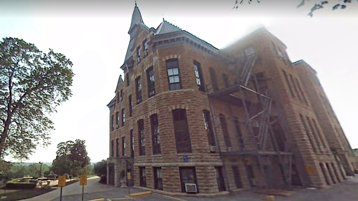 A lightning strike cut off power and internet for part of Park University’s campus in Parkville Monday. This Google Maps Street View Image shows part of the campus in August 2007.
