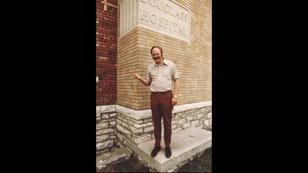 Dr. Lynn Weller Jr. at Douglass Hospital in the 1970s.