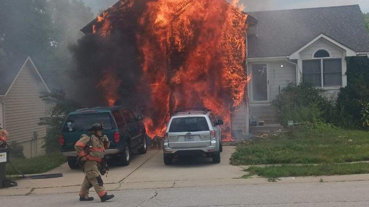 Independence firefighters evacuated several people from an Independence home today.