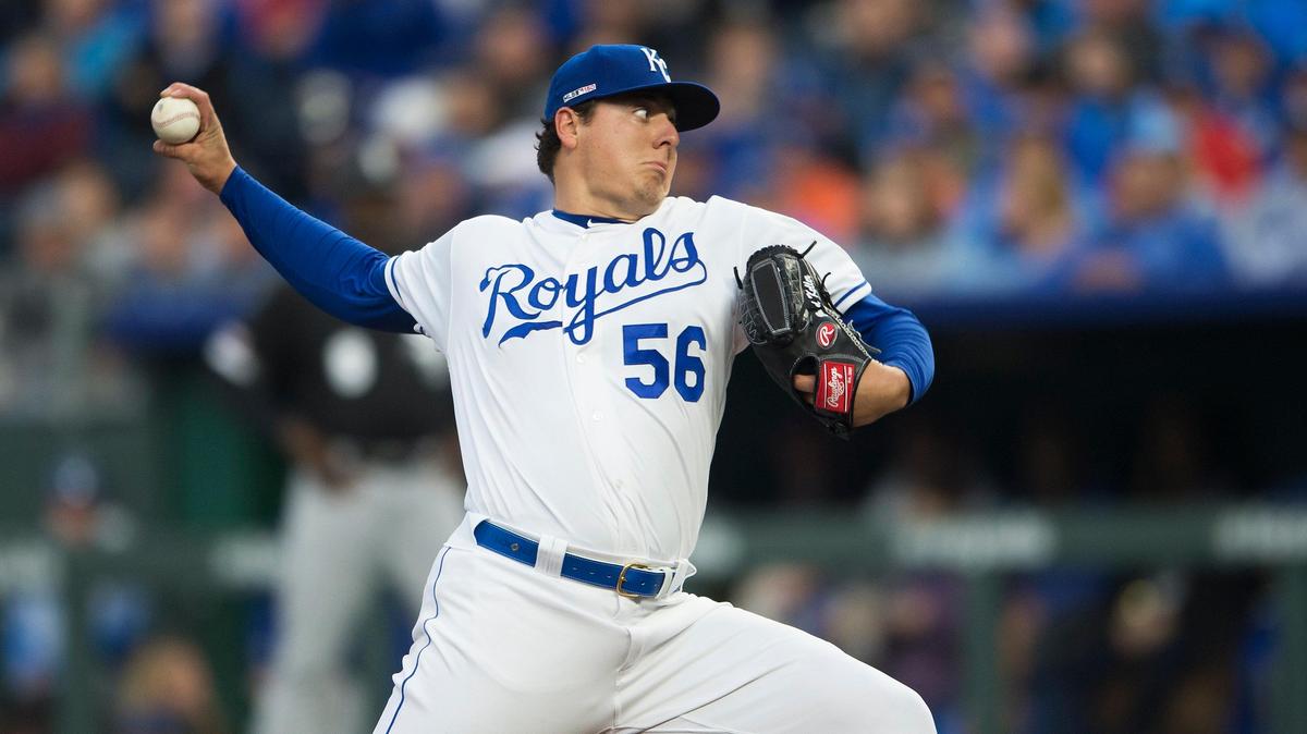 Kansas City Royals starter Brad Keller, 23, is the youngest Opening Day starting pitcher for the Royals since Steve Busby in 1973. He pitched against the White Sox in the home opener on Thursday in Kansas City.