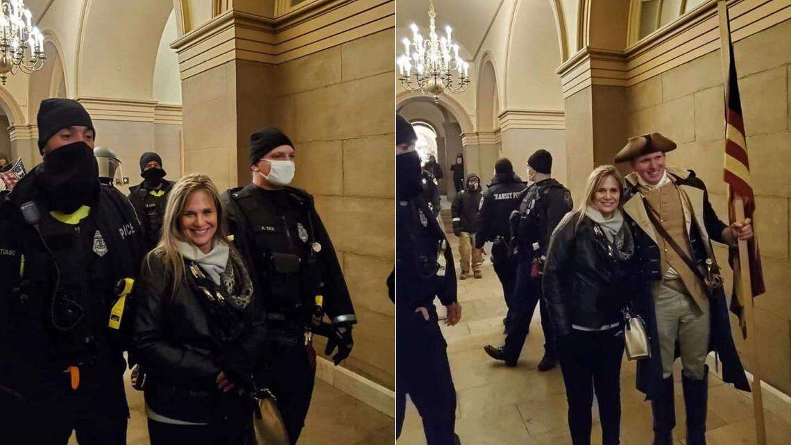 Kimberly Dragoo inside the Capitol on Jan. 6, 2021.