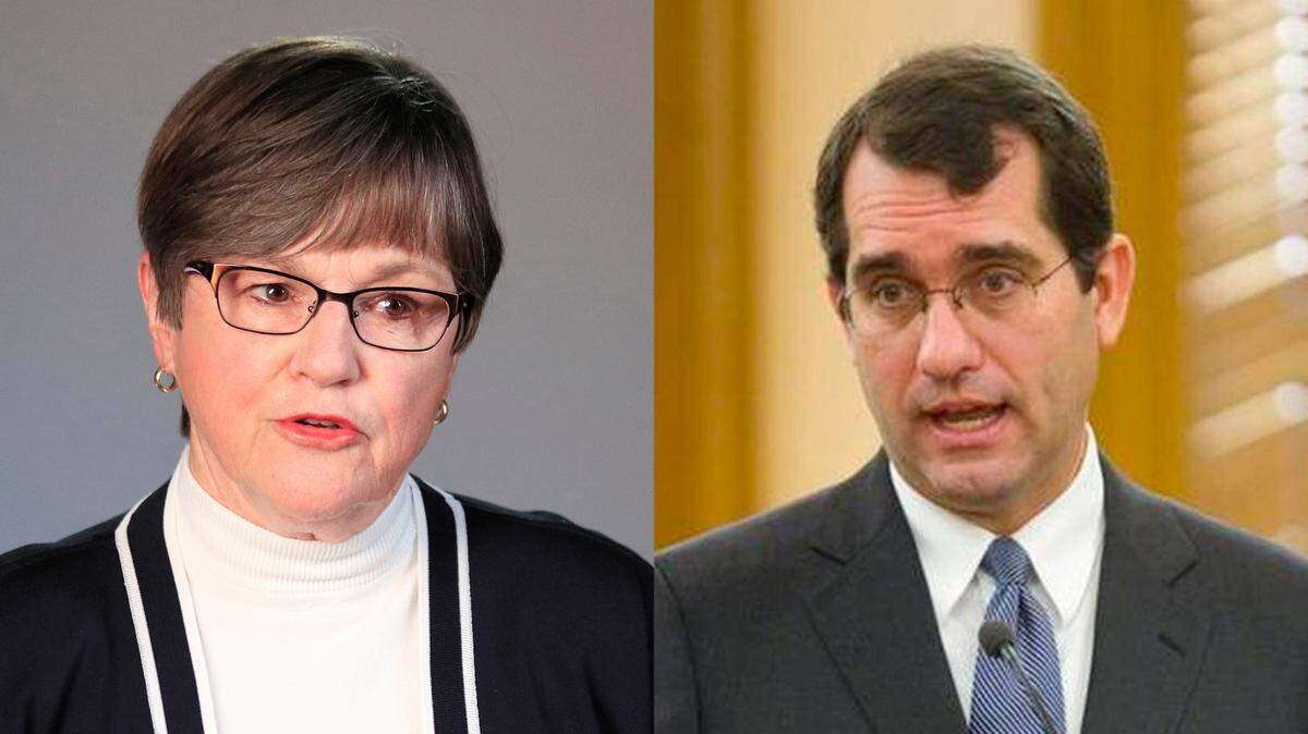 Kansas Democratic Gov. Laura Kelly and Republican Attorney General Derek Schmidt are face each other in the race for Kansas governor in November’s general election.