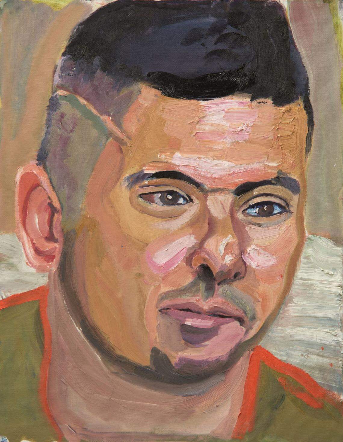 Former Army Sgt. 1st Class Ramon Padilla, who was wounded in Afghanistan, is one of the subjects in “Portraits of Courage.”