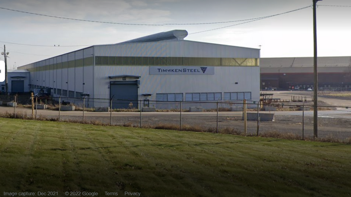 TimkenSteel’s Gambrinus facility, where federal authorities say a worker was fatally crushed by a machine in December 2021.