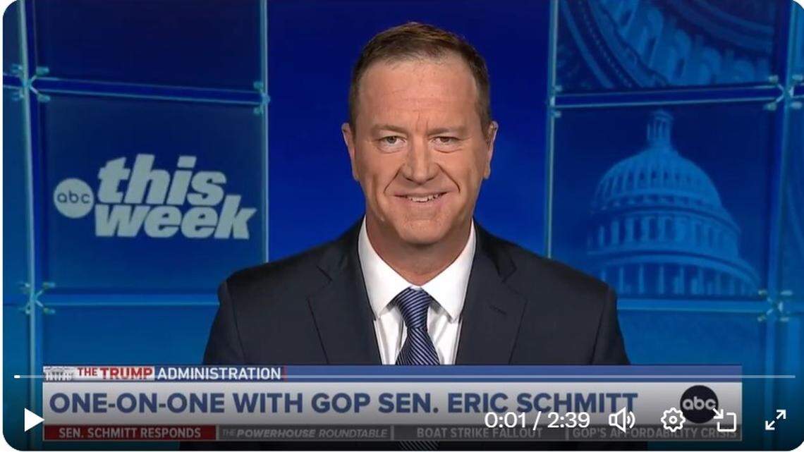 Sen. Eric Schmitt is going viral for tense back-and-forth over Trump’s pardon