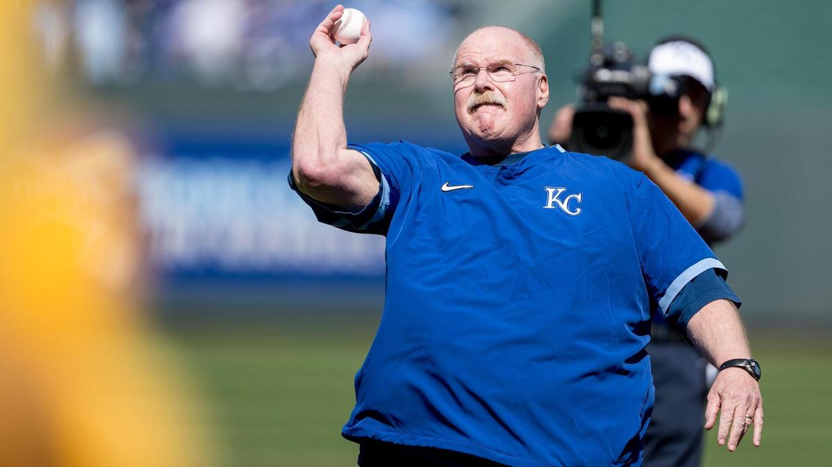 Kansas City Chiefs coach Andy Reid threw out the ceremonial first pitch at the Royals’ opening day in March. There’s a lot he loves about Kansas City.