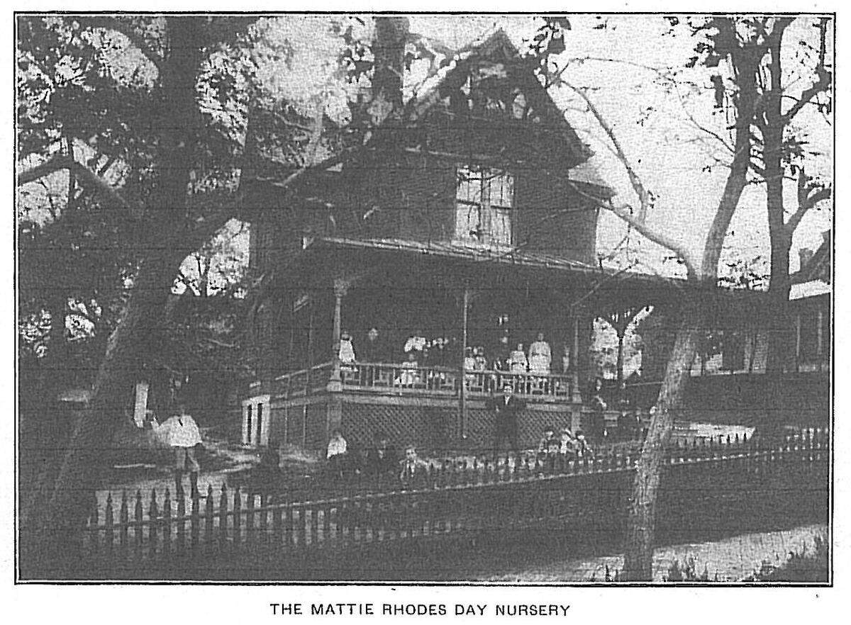 The second location of the Mattie Rhodes Day Nursery at 1809 Forest Ave.