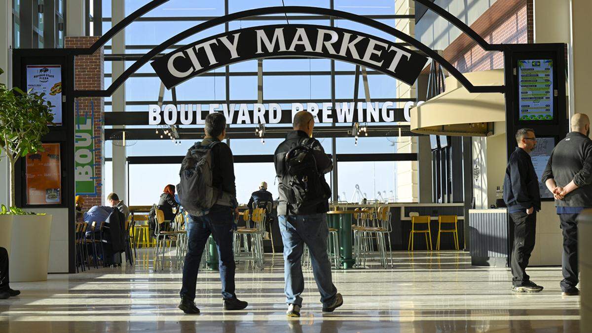 City Market and Boulevard Brewing was represented at the new $1.5 billion single terminal at Kansas City International Airport opened to travelers Feb. 28, 2023. MCI was named one of the best airports in the nation, according to a 2024 Travel + Leisure ranking.