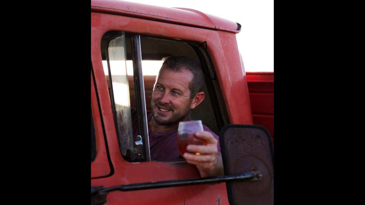 George Hoff, owner of Stone Pillar Vineyard & Winery, moved his business to De Soto.