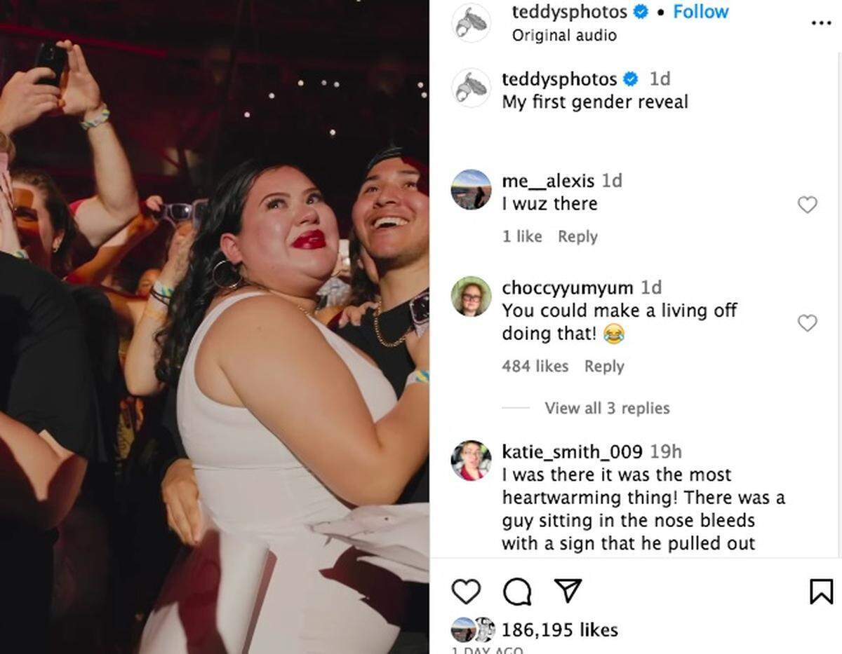 Ed Sheeran made these two fans happy by revealing the gender of their baby during his Kansas City concert Saturday.
