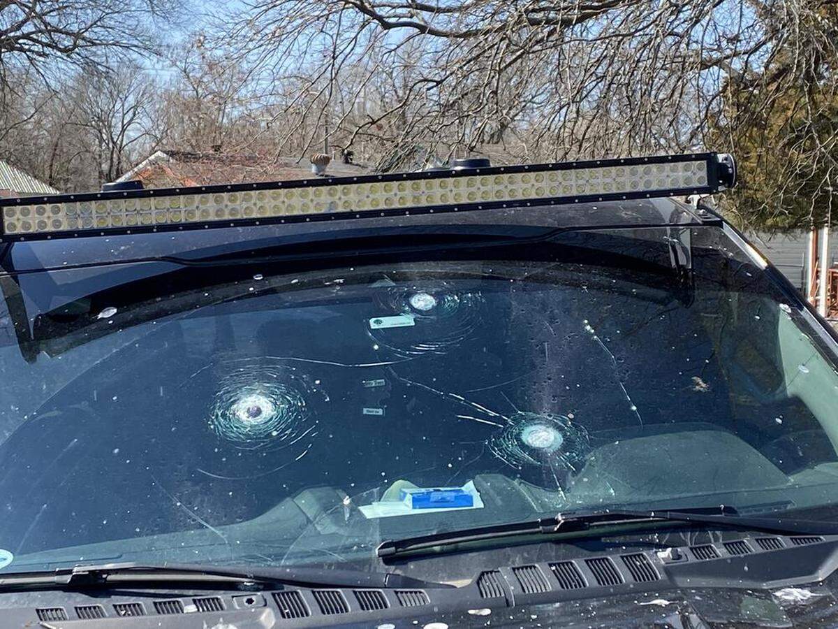 A suspected gunman, the mother of his child and their 2-year-old daughter were killed Saturday in Baxter Springs, Kansas during a hostage situation with police.