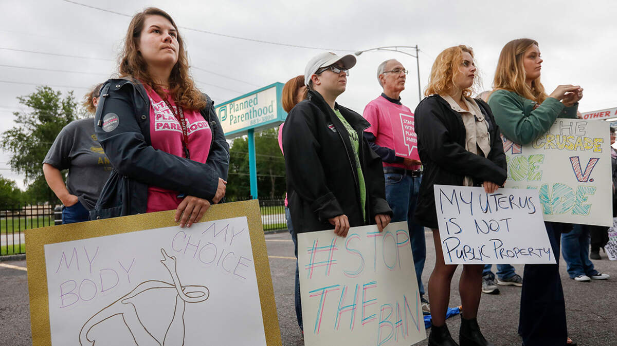 About 50 people attended a rally at Planned Parenthood on Battlefield Road on Tuesday, May 21, 2019 to show their support for the organization and voice their opposition to legislation that would ban abortion at 8 weeks in Missouri. Pprally13