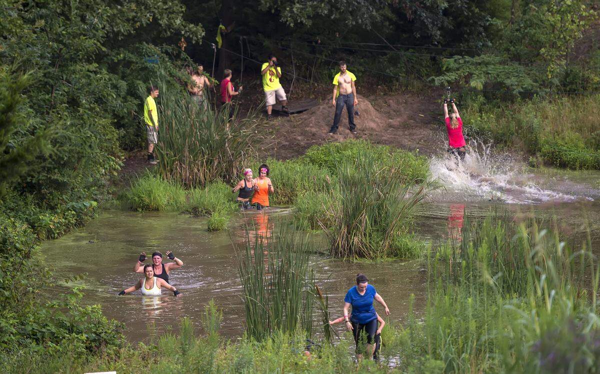 The KC Timber Challenge at Zip KC in Bonner Springs is a 5K filled with obstacles.