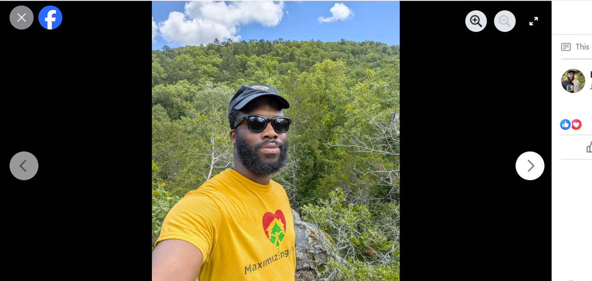 Screenshot of a photo from Isaiah’s Facebook profile